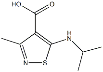 5-(isopropylamino)-3-methylisothiazole-4-carboxylic acid 结构式