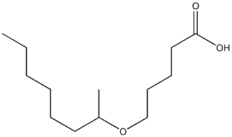 5-(octan-2-yloxy)pentanoic acid 结构式