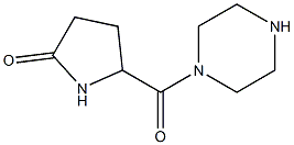 5-(piperazin-1-ylcarbonyl)pyrrolidin-2-one 结构式