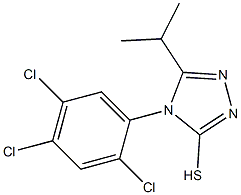 5-(propan-2-yl)-4-(2,4,5-trichlorophenyl)-4H-1,2,4-triazole-3-thiol 结构式