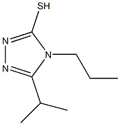 5-(propan-2-yl)-4-propyl-4H-1,2,4-triazole-3-thiol 结构式