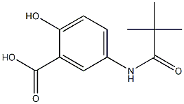 5-[(2,2-dimethylpropanoyl)amino]-2-hydroxybenzoic acid 结构式