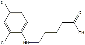 5-[(2,4-dichlorophenyl)amino]pentanoic acid 结构式