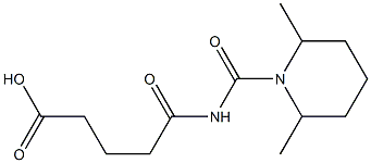 5-[(2,6-dimethylpiperidin-1-yl)carbonylamino]-5-oxopentanoic acid 结构式