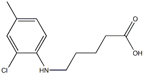 5-[(2-chloro-4-methylphenyl)amino]pentanoic acid 结构式