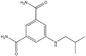 5-[(2-methylpropyl)amino]benzene-1,3-dicarboxamide 结构式