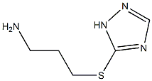 5-[(3-aminopropyl)sulfanyl]-1H-1,2,4-triazole 结构式