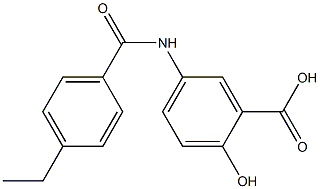 5-[(4-ethylbenzene)amido]-2-hydroxybenzoic acid 结构式