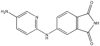 5-[(5-aminopyridin-2-yl)amino]-2,3-dihydro-1H-isoindole-1,3-dione 结构式