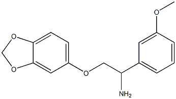5-[2-amino-2-(3-methoxyphenyl)ethoxy]-2H-1,3-benzodioxole 结构式