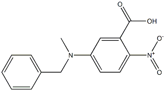 5-[benzyl(methyl)amino]-2-nitrobenzoic acid 结构式