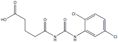 5-{[(2,5-dichlorophenyl)carbamoyl]amino}-5-oxopentanoic acid 结构式
