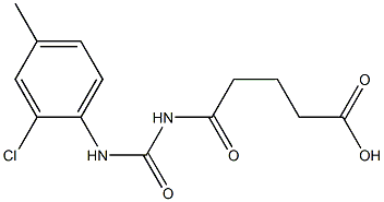 5-{[(2-chloro-4-methylphenyl)carbamoyl]amino}-5-oxopentanoic acid 结构式