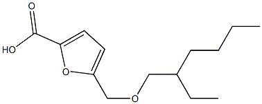 5-{[(2-ethylhexyl)oxy]methyl}furan-2-carboxylic acid 结构式