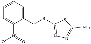 5-{[(2-nitrophenyl)methyl]sulfanyl}-1,3,4-thiadiazol-2-amine 结构式