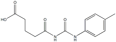 5-{[(4-methylphenyl)carbamoyl]amino}-5-oxopentanoic acid 结构式
