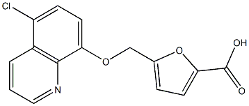 5-{[(5-chloroquinolin-8-yl)oxy]methyl}furan-2-carboxylic acid 结构式