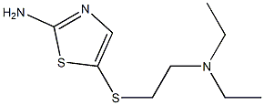 5-{[2-(diethylamino)ethyl]thio}-1,3-thiazol-2-amine 结构式