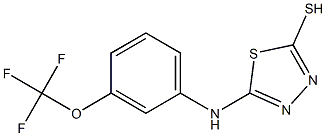 5-{[3-(trifluoromethoxy)phenyl]amino}-1,3,4-thiadiazole-2-thiol 结构式