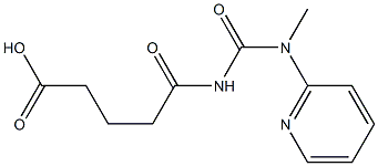 5-{[methyl(pyridin-2-yl)carbamoyl]amino}-5-oxopentanoic acid 结构式