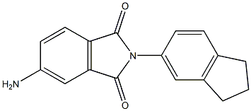 5-amino-2-(2,3-dihydro-1H-inden-5-yl)-2,3-dihydro-1H-isoindole-1,3-dione 结构式