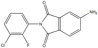 5-amino-2-(3-chloro-2-fluorophenyl)-2,3-dihydro-1H-isoindole-1,3-dione 结构式