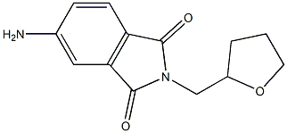 5-amino-2-(oxolan-2-ylmethyl)-2,3-dihydro-1H-isoindole-1,3-dione 结构式