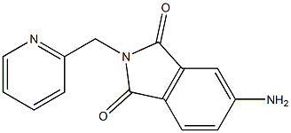 5-amino-2-(pyridin-2-ylmethyl)-2,3-dihydro-1H-isoindole-1,3-dione 结构式