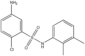 5-amino-2-chloro-N-(2,3-dimethylphenyl)benzene-1-sulfonamide 结构式