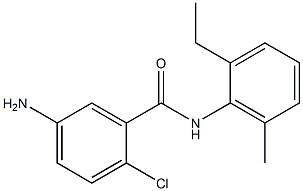 5-amino-2-chloro-N-(2-ethyl-6-methylphenyl)benzamide 结构式