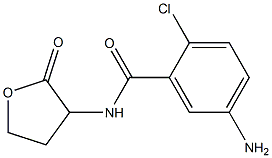 5-amino-2-chloro-N-(2-oxooxolan-3-yl)benzamide 结构式