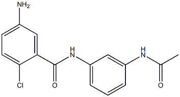 5-amino-2-chloro-N-(3-acetamidophenyl)benzamide 结构式