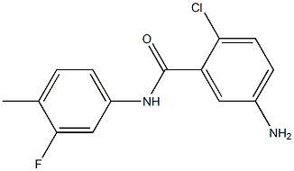 5-amino-2-chloro-N-(3-fluoro-4-methylphenyl)benzamide 结构式