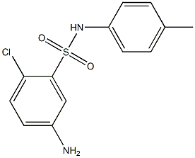 5-amino-2-chloro-N-(4-methylphenyl)benzene-1-sulfonamide 结构式