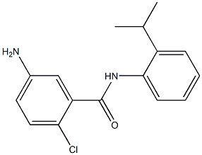 5-amino-2-chloro-N-[2-(propan-2-yl)phenyl]benzamide 结构式