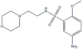 5-amino-2-methoxy-N-[2-(morpholin-4-yl)ethyl]benzene-1-sulfonamide 结构式