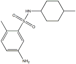 5-amino-2-methyl-N-(4-methylcyclohexyl)benzene-1-sulfonamide 结构式