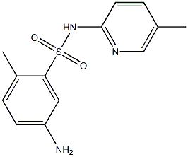 5-amino-2-methyl-N-(5-methylpyridin-2-yl)benzene-1-sulfonamide 结构式