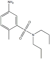 5-amino-2-methyl-N,N-dipropylbenzene-1-sulfonamide 结构式