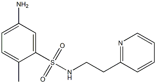 5-amino-2-methyl-N-[2-(pyridin-2-yl)ethyl]benzene-1-sulfonamide 结构式