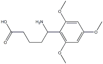 5-amino-5-(2,4,6-trimethoxyphenyl)pentanoic acid 结构式