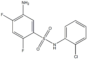 5-amino-N-(2-chlorophenyl)-2,4-difluorobenzene-1-sulfonamide 结构式