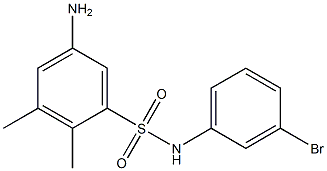 5-amino-N-(3-bromophenyl)-2,3-dimethylbenzene-1-sulfonamide 结构式