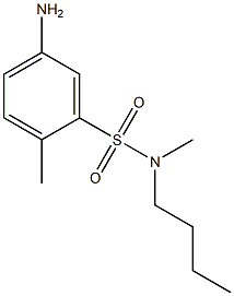 5-amino-N-butyl-N,2-dimethylbenzene-1-sulfonamide 结构式