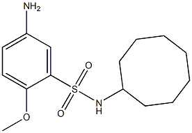 5-amino-N-cyclooctyl-2-methoxybenzene-1-sulfonamide 结构式