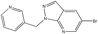 5-bromo-1-(pyridin-3-ylmethyl)-1H-pyrazolo[3,4-b]pyridine 结构式