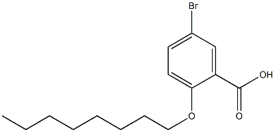 5-bromo-2-(octyloxy)benzoic acid 结构式