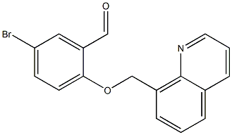 5-bromo-2-(quinolin-8-ylmethoxy)benzaldehyde 结构式