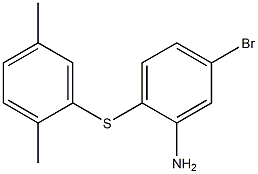 5-bromo-2-[(2,5-dimethylphenyl)sulfanyl]aniline 结构式