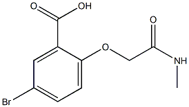 5-bromo-2-[(methylcarbamoyl)methoxy]benzoic acid 结构式